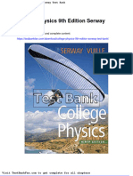 Dwnload Full College Physics 9th Edition Serway Test Bank PDF