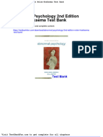 Dwnload Full Abnormal Psychology 2nd Edition Nolen Hoeksema Test Bank PDF