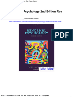 Dwnload Full Abnormal Psychology 2nd Edition Ray Test Bank PDF