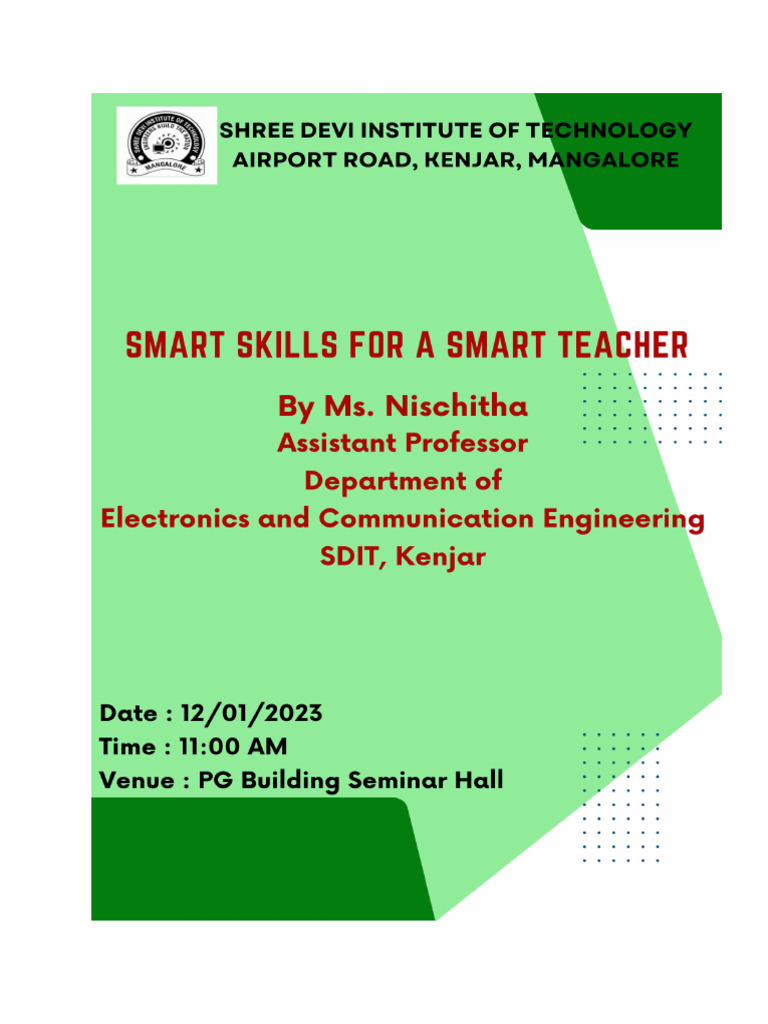 Smart Skills for Effective Teaching | PDF