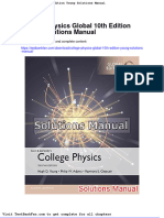 Dwnload Full College Physics Global 10th Edition Young Solutions Manual PDF