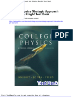 Dwnload Full College Physics Strategic Approach 2nd Edition Knight Test Bank PDF