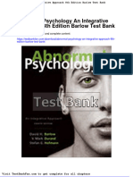 Dwnload Full Abnormal Psychology An Integrative Approach 8th Edition Barlow Test Bank PDF