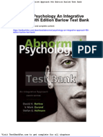 Dwnload full Abnormal Psychology an Integrative Approach 8th Edition Barlow Test Bank pdf