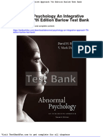 Dwnload Full Abnormal Psychology An Integrative Approach 7th Edition Barlow Test Bank PDF