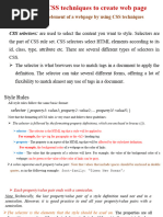 LO-2 Use CSS Techniques To Create Web Page: 2.1. Styling Element of A Webpage by Using CSS Techniques