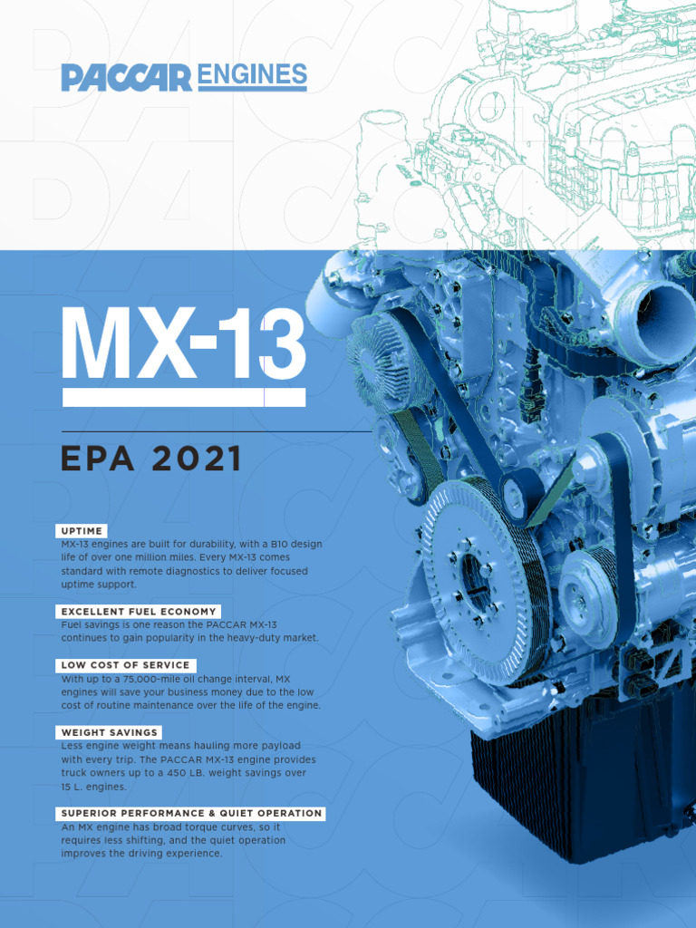 MX-13 Engine Benefits for Truckers | PDF | Horsepower | Vehicles