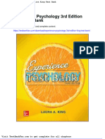 Experience Psychology 3rd Edition King Test Bank