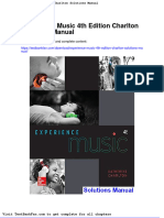 Dwnload Full Experience Music 4th Edition Charlton Solutions Manual PDF