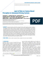 A Review of The Impact of Rain On Camera-Based Perception in Automated Driving Systems