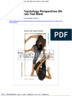 Dwnload Full Abnormal Psychology Perspectives 5th Edition Dozois Test Bank PDF