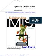 Dwnload Full Experiencing Mis 4th Edition Kroenke Test Bank PDF
