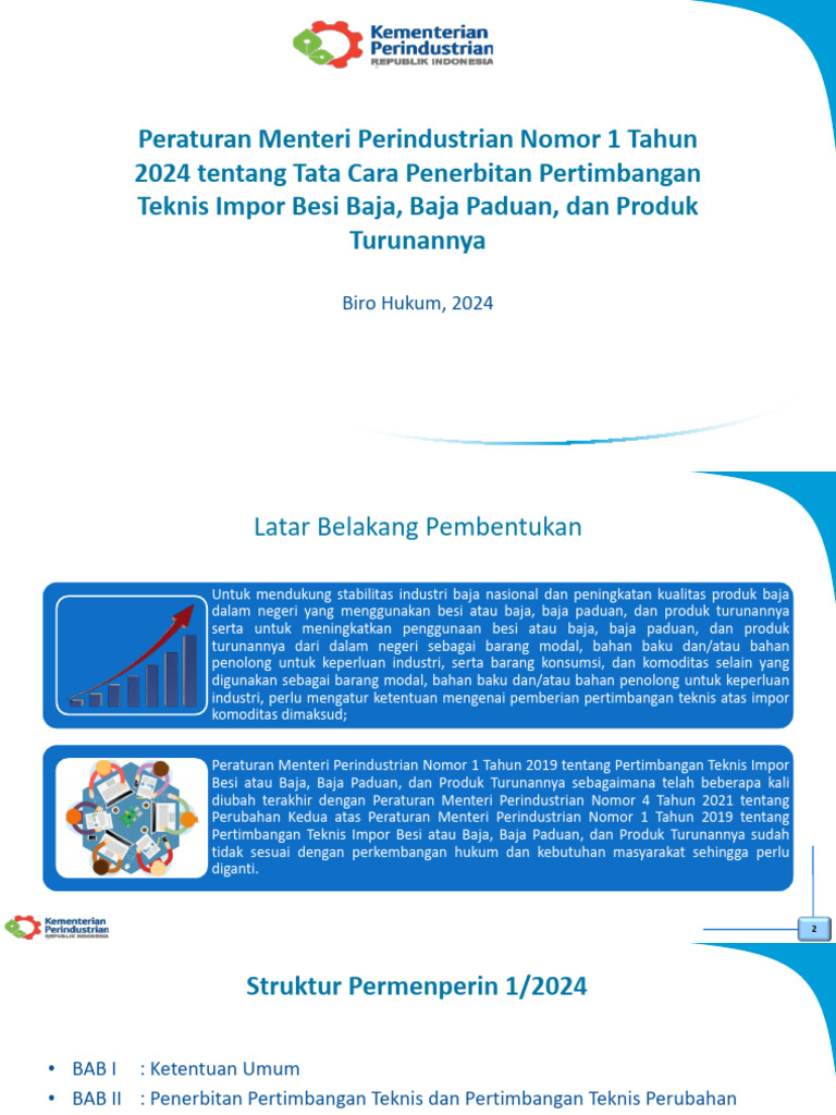 (Biro Hukum Kemenperin) Sosialisasi Permenperin 1 Tahun 2024 (20240117