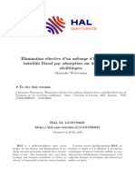 Elimination Sélective D'un Mélange D'hydrocarbures Imbrulés