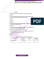 CBSE Class 12 Accountancy Question Paper Solution 2020
