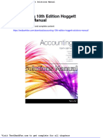 Dwnload Full Accounting 10th Edition Hoggett Solutions Manual PDF