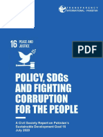 TI Pakistan Progress Report On SDG16