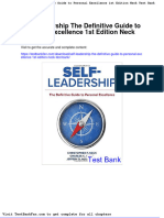 Dwnload Full Self Leadership The Definitive Guide To Personal Excellence 1st Edition Neck Test Bank PDF