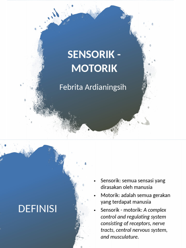 Sistem Sensorik-Motorik | PDF