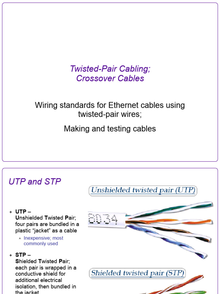 Gigabit Crossover Cable PDF Data Transmission Networking Standards