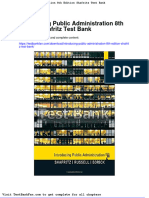 Dwnload Full Introducing Public Administration 8th Edition Shafritz Test Bank PDF