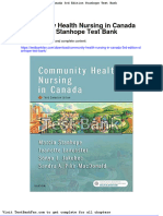 Dwnload Full Community Health Nursing in Canada 3rd Edition Stanhope Test Bank PDF