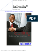 Dwnload Full Selling Building Partnerships 9th Edition Castleberry Test Bank PDF