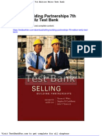 Dwnload Full Selling Building Partnerships 7th Edition Weitz Test Bank PDF