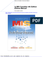 Dwnload Full Experiencing Mis Canadian 4th Edition Kroenke Solutions Manual PDF