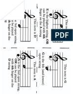 Violin Open String Flashcards