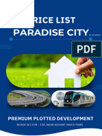 Paradise City Price List