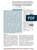 Influence of Loyalty Card Programs On Customer Satisfaction and Engagement in The Retail Industry of Colombo District