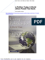 Dwnload Full Comparative Politics Today A World View 11th Edition Powell Test Bank PDF