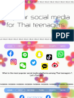 Popular Social Media For Thai Teenagers - Edit