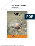 Dwnload Full Mis 8th Edition Bidgoli Test Bank PDF