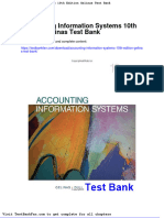 Dwnload Full Accounting Information Systems 10th Edition Gelinas Test Bank PDF