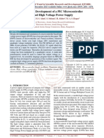 Design and Development of A PIC Microcontroller Based High Voltage Power Supply