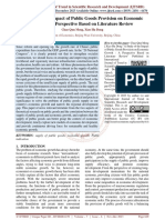 A Study of The Impact of Public Goods Provision On Economic Growth A Perspective Based On Literature Review