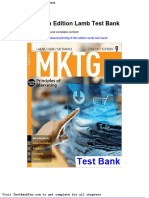 Dwnload Full MKTG 9 9th Edition Lamb Test Bank PDF