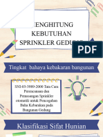 Menghitung Kebutuhan Sprinkler Gedung