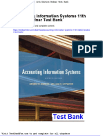 Dwnload Full Accounting Information Systems 11th Edition Bodnar Test Bank PDF