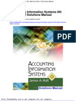 Dwnload Full Accounting Information Systems 8th Edition Hall Solutions Manual PDF