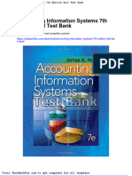 Dwnload Full Accounting Information Systems 7th Edition Hall Test Bank PDF