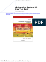 Dwnload Full Accounting Information Systems 9th Edition Gelinas Test Bank PDF