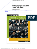 Dwnload Full Exploring Marketing Research 10th Edition Zikmund Test Bank PDF