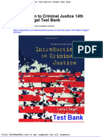 Introduction To Criminal Justice 14th Edition Siegel Test Bank