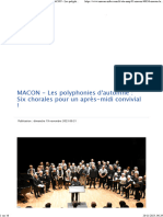 2023-11-20 MACON MACON INFOS - Les Polyphonies D'automne Six Chorales Pour Un Après-Midi Convivial !