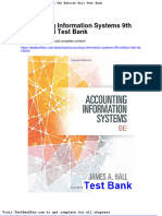 Dwnload Full Accounting Information Systems 9th Edition Hall Test Bank PDF