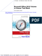 Dwnload Full Exploring Microsoft Office 2010 Volume 1 2nd Edition Grauer Test Bank PDF