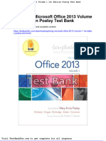 Dwnload Full Exploring Microsoft Office 2013 Volume 1 1st Edition Poatsy Test Bank PDF